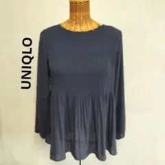 UNIQLO　ジョーゼットプリーツブラウス ユニクロ　トップス　ブラウス