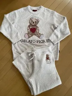 GELATO PIQUE クマ刺繍 ルームウェアセット バレンタイン限定