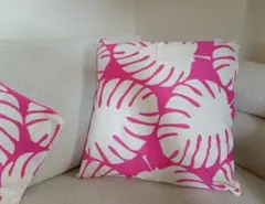 Francfranc モンステラ柄 クッションカバー ハワイアン 2枚セット