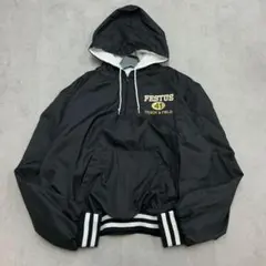 ホロウェイ　ハーフジップ　アノラックパーカー　メキシコ製　古着　ブラック　L