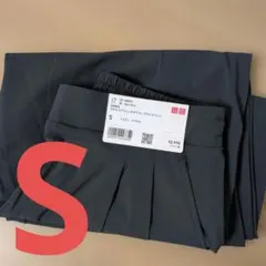 483291 UNIQLO ウルトラストレッチワイドパンツ S ダークグレー08