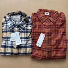 新品未使用！フランネルシャツLサイズ　2枚セット