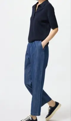 ユニクロ　WOMENコットンリラックスアンクルパンツ