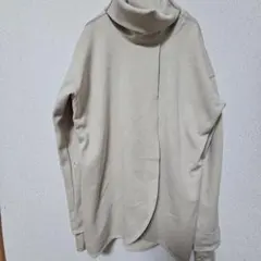 【希少デザイン】NIKEDri-FIT【XS】タートルネックポンチョ風スウェット