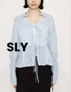 MOUSSY 半袖 シャーリング フロントリボン トップス - メルカリ