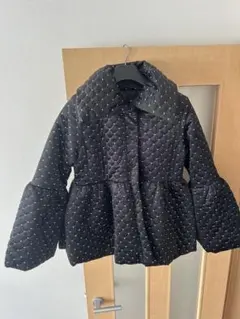 キルティングとドットをあしらったアウタージャケット サイズPM