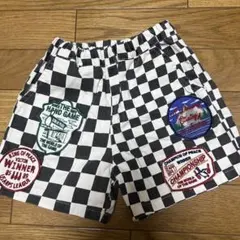 BREEZE キッズ ハーフパンツ 110cm チェッカーフラッグ