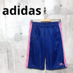 adidas アディダス ユニセックス ジャージハーフ L ネイビー/ピンク