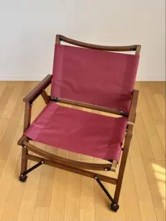 BUNDOK ロースタイルチェアBAMBOOレッド②のサムネイル