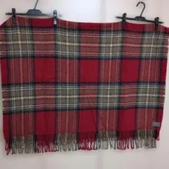 ロキャロン　大判厚地タータンチェックストール