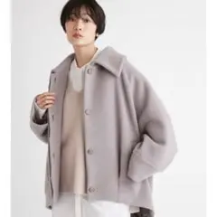 FRAY I.D ステンカラーオーバーハーフコート