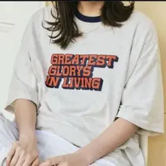 バスクマゼンタ✨Tシャツ 半袖 カレッジロゴ ビッグシルエット古着 ストリートのサムネイル