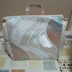 帯 ハンドメイド リュック ピンク リメイク