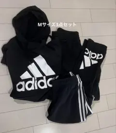 adidas M 上下 セットアップ アディダス スウェット ハーフパンツ 黒