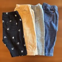 【UNIQLOなど】80cm 7分丈パンツ 4点セット