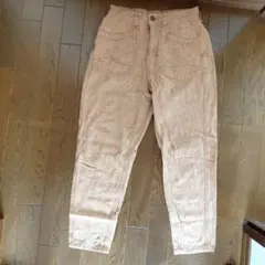 Cafetty デニムパンツ ベージュ テーパードのサムネイル