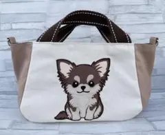 専用　ハンドメイド　刺繍　チワワ　ミニバッグ　うちの　犬 ハンドメイド 刺繍 チワワ うちの子 犬 ミニバッグ - メルカリ