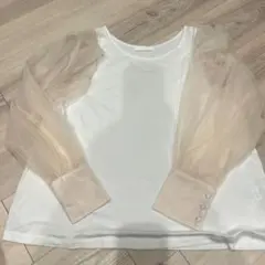 여성용 볼륨 슬리브 컷 도킹 풀오버 소매 시어
