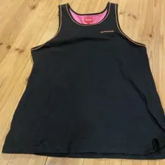 Supreme タンクトップ L ブラック/ピンク