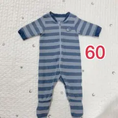 ユニクロ　足つきロンパース  60