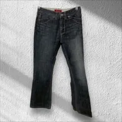 【スウィートキャメル】Sweet Camel フレアデニム ウォッシュ加工 黒