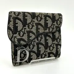 Dior ディオール ストリートシック トロッター ダブルホック 長財布 黒