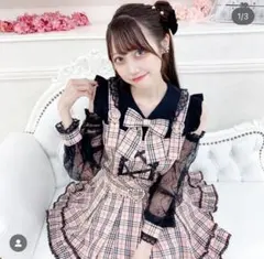 プリンセスメロディ セットアップ ピンク チェック PrincessMelody