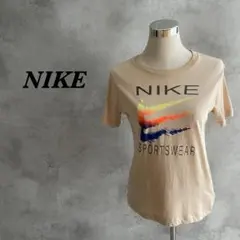 NIKE ナイキ Tシャツ スポーツウェア ロゴ ベージュ L キッズ 51