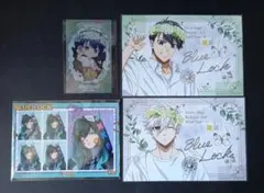 ブルーロック 糸師凛 凪誠士郎 潔世一 でびデコパーカー ブロマイド 等 4点