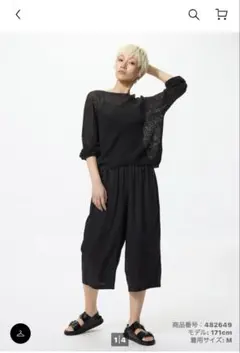 新品未使用❣️ユニクロ　レーヨンリラコ❣️XXL❣️黒