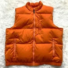 GAP ダウンベスト ダウン フェザー オレンジ オーバーサイズ ギャップ