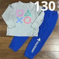 トレーナー生地　男の子　130cm 長袖長ズボン　パジャマ上下セット　GU