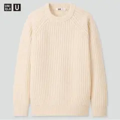 UNIQLO U ライトウェイトローゲージクルーネックセータ 一(長袖)　XL