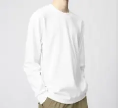 ユニクロ　長袖Tシャツ　エアリズム　今シーズンもの　白　Mサイズ