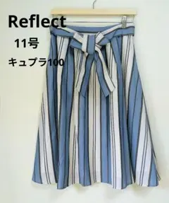 Reflect　リフレクト　ヒザ下　フレアスカート　リボン付　11号　上品のサムネイル
