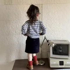 【値下げ】ローブべべ　マルチボーダーTシャツ