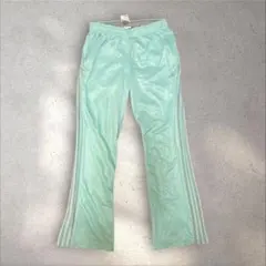 Adidas 00s ミントグリーン フレアトラックパンツ 激レア