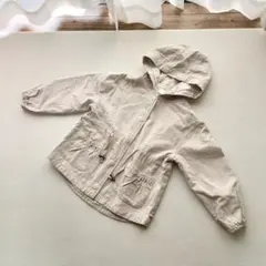 ベージュ フード付きジャケット 110cm