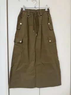 BouJeloud カーゴロングスカート カーキのサムネイル