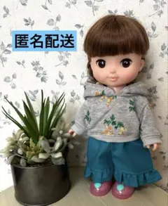 ソランちゃん　花柄パーカーとフリルパンツのセット