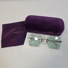 GUCCI スクエアシェイプ・リムレス サングラス GG0984S