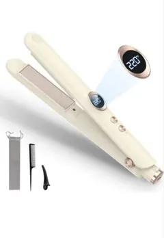 ヘアアイロン コードレス 150℃～220℃ デジタル表示　7553