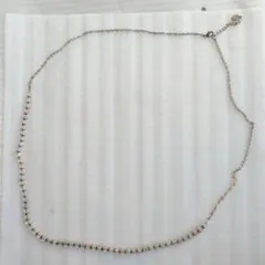 ゴールドクリスタルビーズネックレス