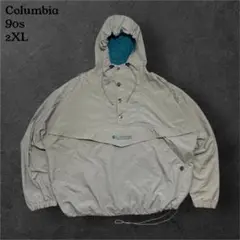 90sColumbiaコロンビアナイロンアノラックジャケットアウトドア2XL古着