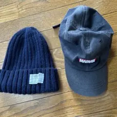 MARVEL キャップとニット帽 セット