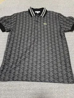 LACOSTE 幾何学模様 ポロシャツ US S