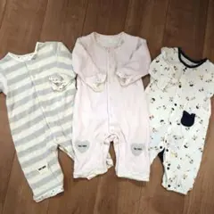 長袖★ロンパース・カバーオール 3点セット