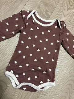 BREEZE ハート柄ロンパース サイズ80 フリル