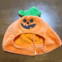 ペット用 かぼちゃ 被り物 S ハロウィン コスプレ コスチューム 犬 猫 帽子