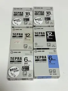KING JIM テプラPRO テープカートリッジ 6個セット